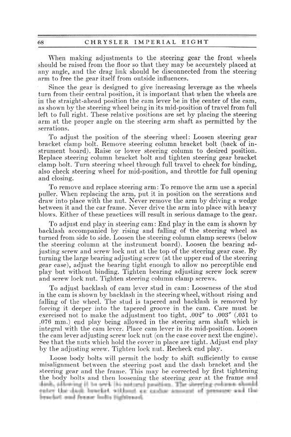 1930 Chrysler Imperial 8 Owners Manual Page 10